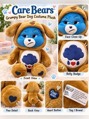 Care Bears Grumpy Bear Puppy Dog Costume Plush Basic Fun 2021